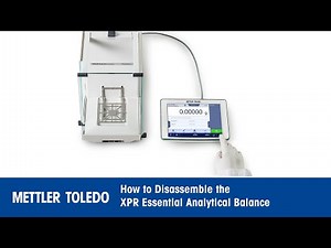 How to Disassemble an XPR Essential Analytical Balance