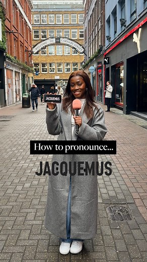eliza on Instagram: "Is this a tricky one?👀 How do YOU pronounce Jacquemus?✨ We took the brand name to the streets to see how many people got it right, and the results are in…"