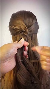 💖 Viral Half-Up Hairstyle Tutorial | Simple & Elegant Hairpin Updo for Everyday Look #ViralHairstyle