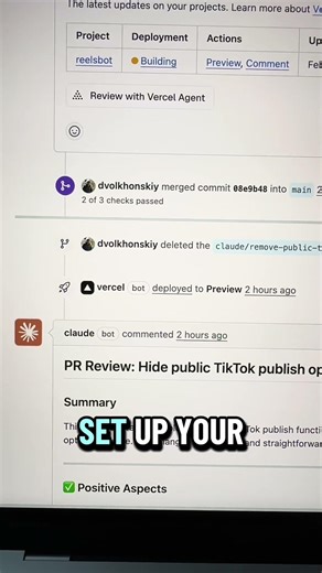 Claude Code can be used as autonomous AI agent: task, PR, Review, Deploy #claudecode