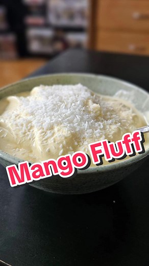 this protein mango fluff is so easy to make, and just look at how fast it whips up light and airy! #theactivefoodie #mangofluff #proteinrecipes