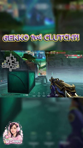 🦎 GEKKO 1v4 CLUTCH?! They Never Saw It Coming! 😱 | Valorant #shorts #shortvideo