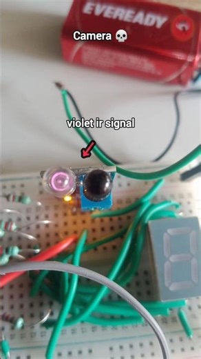 Invisible Light 😳( IR LED Test) #shortsfeed #shorts #project