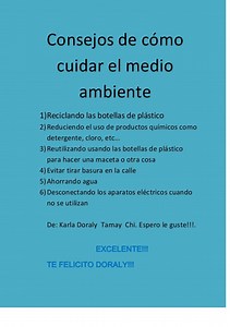 Consejos En Ingles Para Cuidar El Medio Ambiente