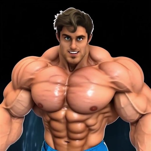 The many stages of happiness for my Muscleyman #originalcharacter #3d #superhero #muscle #fitness