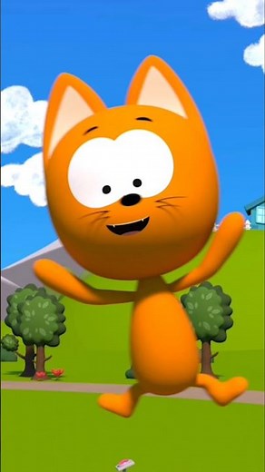 Jumping on Trampolines with a Cute Kitten! 🐱🎉 #bluetruck #cocomelon #nurseryrhymes