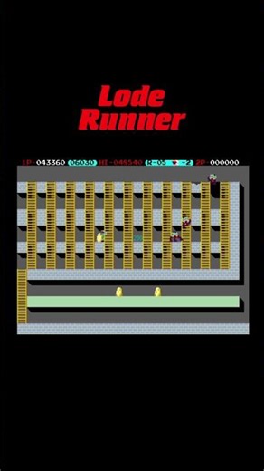 Lode Runner 5 – Classic Arcade Gameplay#shorts