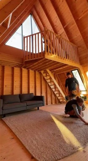 🪵 A-Frame Cabin Loft Makeover | From Empty to Cozy Home