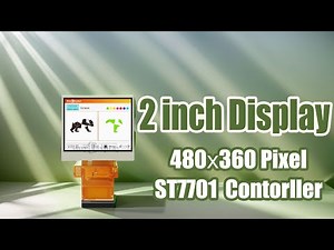 Square 2 inch 480x360 IPS TFT LCD Display SPI+RGB Interface