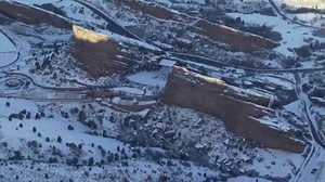 Red Rocks looks pretty great with a fresh dusting of snow, don't you think? 😍 | Denver7