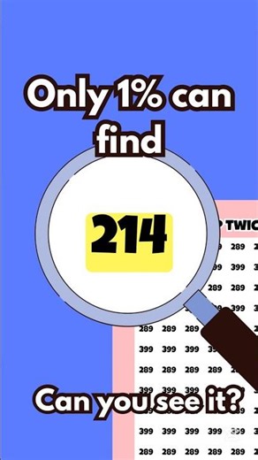 Only 1% Can Find 214! 🤯 Impossible Eye Test #Shorts
