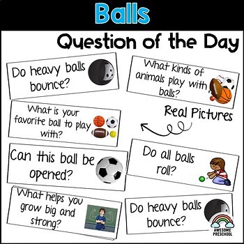 Creative Curriculum Balls Study-Question of the day