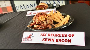Tasting the Macon Bacon's signature burger