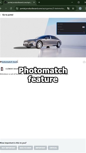 Twinmotion Photomatch is almost here!