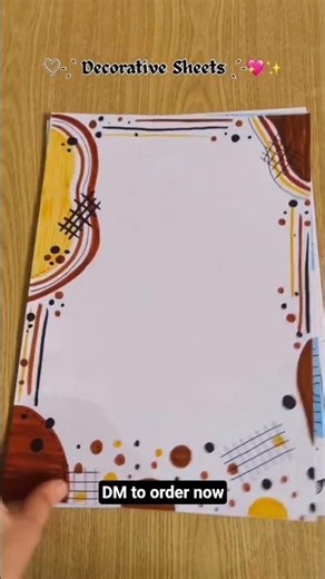 Decorative sheets of assignment | #trending #files #decorative #sheets #artandcraft #viral #art