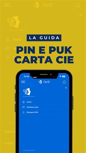 📄 Hai perso il PUK della tua CIE? Ecco come recuperarlo! 🔍 Il PUK è il codice che ti serve per sbloccare il PIN della tua CIE e poterla usare per accedere ai servizi online 📲 📲 Recupero tramite app CieID: 1. Scarica o aggiorna l’app CieID sul tuo smartphone con NFC 2. Apri l’app e vai su “Recupero PUK” 3. Avvicina la CIE allo smartphone 4. Inserisci il numero di serie della CIE (in alto sulla carta) 5. Inserisci email o cellulare che hai dato al Comune ⏱️ Dopo 48h riceverai SMS o email per v