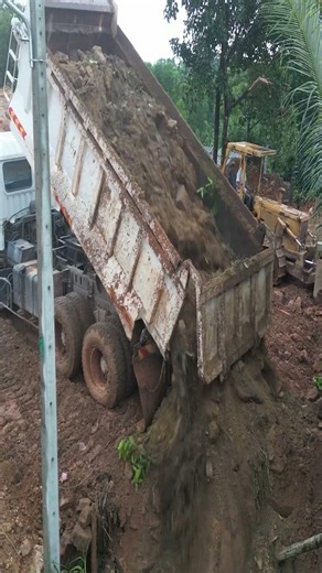EP.220 Amazing! 15T Unloading Big Stone & Dozer Pushing on the Mountain #pnmachines