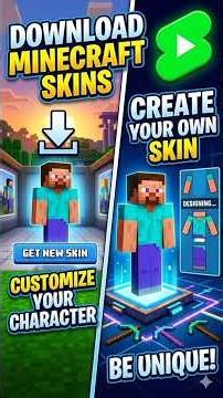 HOW TO DOWNLOAD MINECRAFT SKIN 📲💯✅ #minecraft #SKIN #funny #gaming