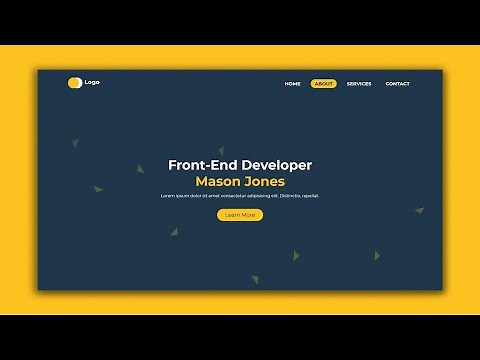 Responsive Website Layout with Animated Background | CSS Background Animation