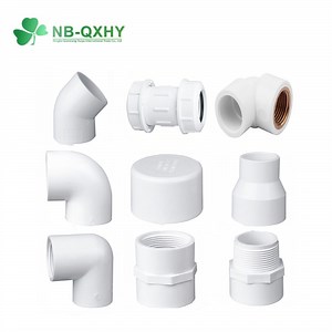 [Hot Item] White Sch40 UPVC Fitting Pipe Fitting Plug Adaptor Elbow Tee