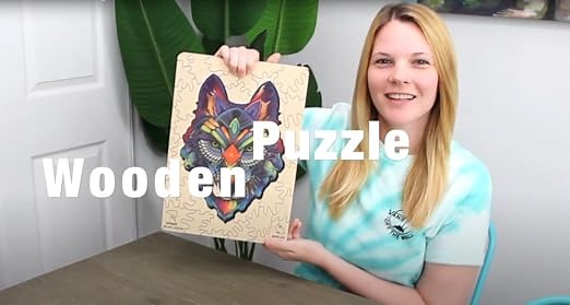 shapescode wooden puzzle-wolf