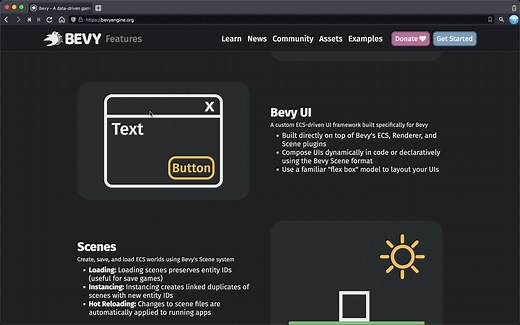 永远免费开源Rust构建数据驱动游戏引擎: Bevy