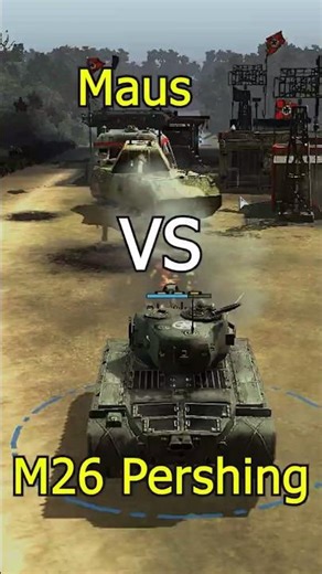 M26 Pershing vs maus | Company of Heroes NHC Mod - Groves Palace Part 4 #shorts #shortvideo
