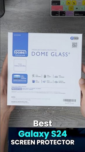 The Best Galaxy S24 Screen Protector ( Whitestone Dome Install Guide )