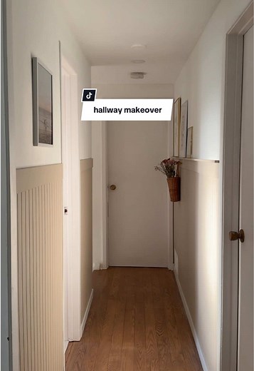 Affordable Hallway Makeover with Beadboard Panels