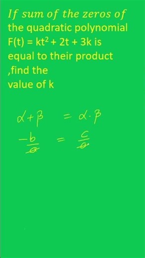 Find k in seconds with this method #math #quadratic #hack