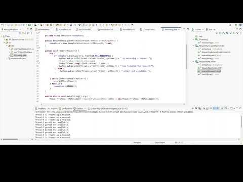 Java Multi Threading Semaphore locking