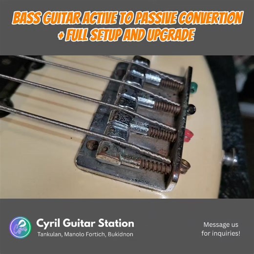 🎸 Ibanez Bass Guitar – RESTORED 🎸 From worn to worship-ready 🔧✨ This Ibanez bass went through a full restoration — ✔️ electronics check & shielding ✔️ proper pickup height setup (PJ) ✔️ clean tone, balanced output ✔️ smooth playability Ready for studio, stage, and church use 🙏🎶 Before & After speaks for itself. #CyrilGuitarStation #Project1M | John Christian Dave Seroy