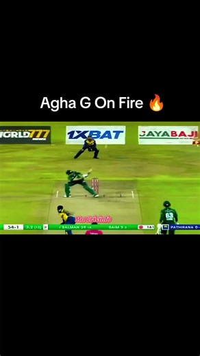 agha G On Fire #cricket #Macricinfo