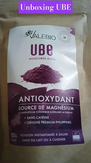 Unboxing Poudre d'UBE #poudredube #antioxydant #boissoninstantanée #premium #madeinphilippines#fypシ