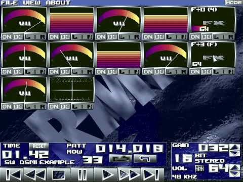 Realtech Module Player (1996) – Classic Tracker Player in SVGA 640x480 (Windows Port)