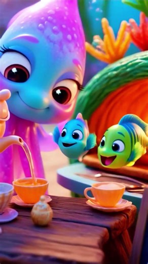 The Cutest Underwater Café Ever 🐙☕ Squid’s Bubb