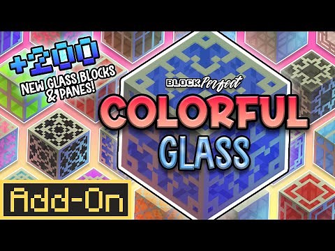 Colorful Glass | Minecraft Marketplace Addon | Showcase