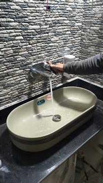 Installing a counter top wash basin from water to sewer joining!