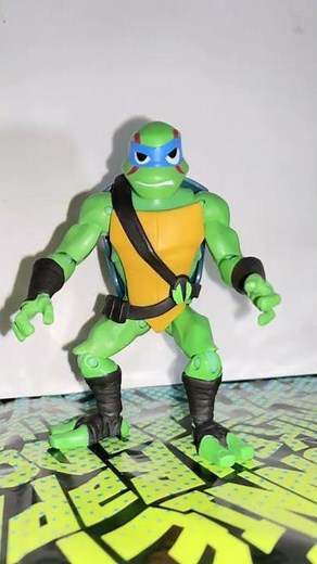 Custom Rise of the TMNT Movie Leonardo Action Figure w Black Bandanas