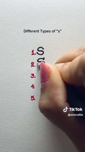 Exploring Different Styles of 'S' in Calligraphy