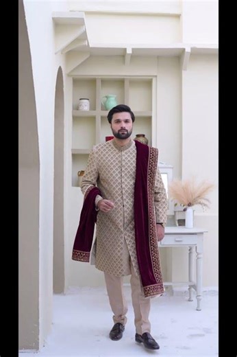 Turn heads instantly | Designer Sherwani Prince Coat Waistcoat UK USA