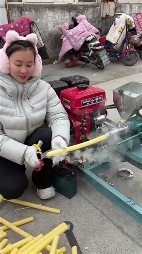 #Grain Extruder#Diesel Engine Extruder#Multi-functional, Time-saving and Labor-saving🥰