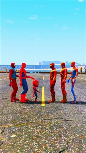 SPIDE-RMAN VS SPIDARMAN SUPERHEROS BATTLE #shorts #gta #hulk