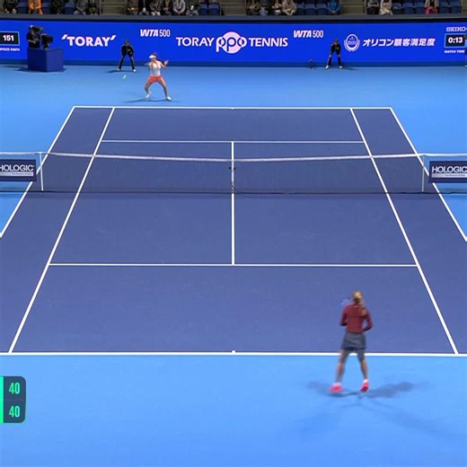 Too good from Linda Noskova 😮‍💨 #TorayPPO | WTA