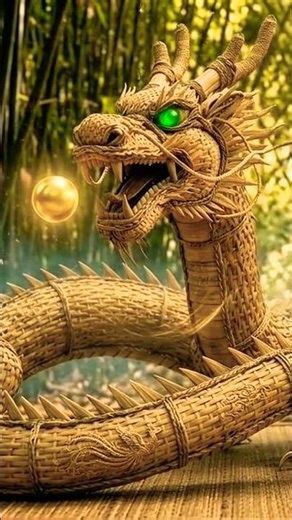This Dragon is Made from Bamboo… 🐉🔥