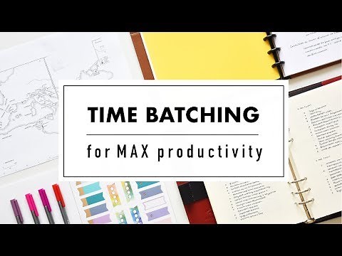 how to get stuff done with time batching