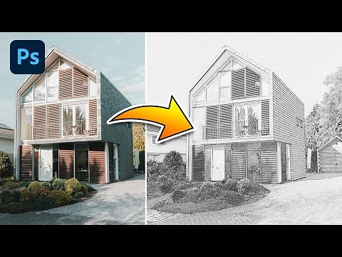 How to Turn a Building Photo into a Realistic Pencil Sketch in Photoshop