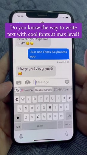Font Keyboard app trên TikTok