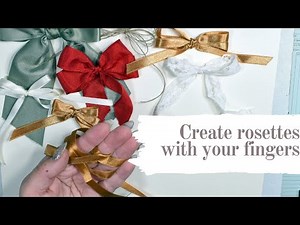 How to make a rosette bow using your fingers