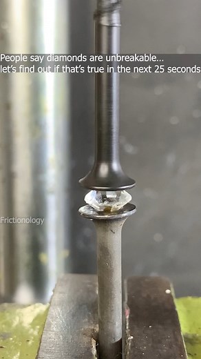 I do friction test with Diamond. #experiments #experiment #friction | Frictionology